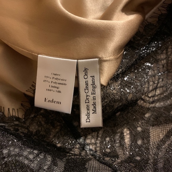 - Erdem black lace midi dress size 8 - Picture 8 of 8